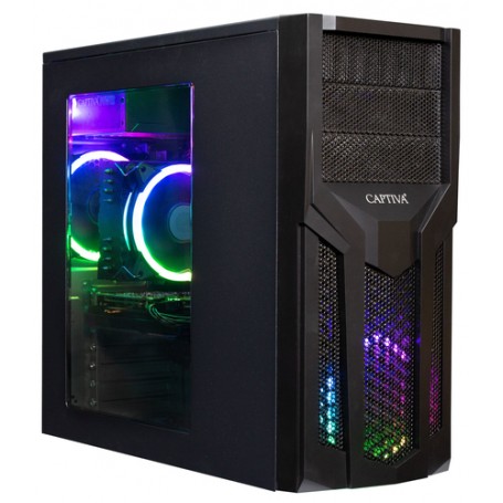 Captiva Highend Gaming I58-652 DDR4-SDRAM i5-10400F Desktop Intel® Core™ i5 16 GB 480 GB SSD Windows 10 Home PC Nero (58652)