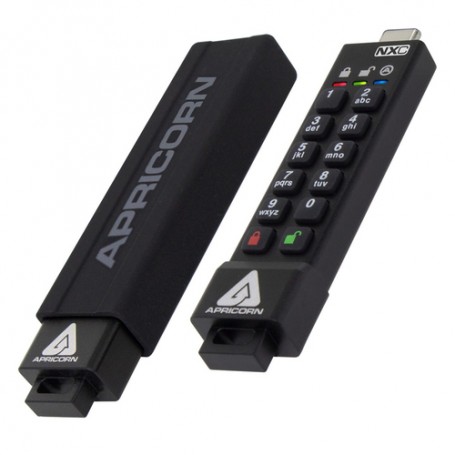 Apricorn ASK3-NXC-128GB unità flash USB USB tipo-C 3.2 Gen 1 (3.1 Gen 1) Nero (ASK3-NXC-128GB)