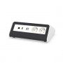 Kindermann 7430000872 presa energia 2 x USB A Nero, Bianco (7430000872)