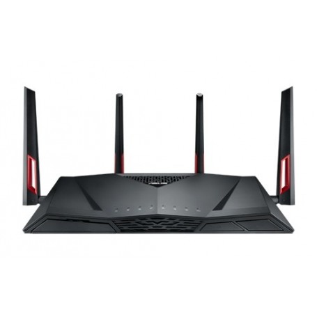 ASUS RT-AC88U router wireless Gigabit Ethernet Dual-band (2.4 GHz/5 GHz) 3G 4G Nero, Rosso (90IG01Z0-BU2000)