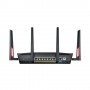ASUS RT-AC88U router wireless Gigabit Ethernet Dual-band (2.4 GHz/5 GHz) 3G 4G Nero, Rosso (90IG01Z0-BU2000)