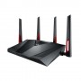 ASUS RT-AC88U router wireless Gigabit Ethernet Dual-band (2.4 GHz/5 GHz) 3G 4G Nero, Rosso (90IG01Z0-BU2000)