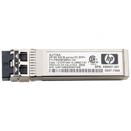 Hewlett Packard Enterprise toreVirtual 3000 8Gb 2-pack Short Wave Fibre Channel SFP+ modulo del ricetrasmettitore di re (N9X01A)
