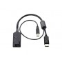 Hewlett Packard Enterprise KVM Console USB/Display Port Interface Adapter cavo per tastiera, video e mouse Nero (AF654A)