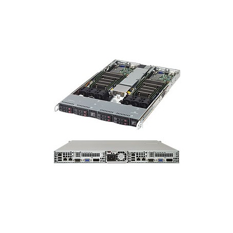 Supermicro 1028TR-TF Intel® C612 LGA 2011 (Socket R) Rack (1U) Nero, Grigio (SYS-1028TR-TF)