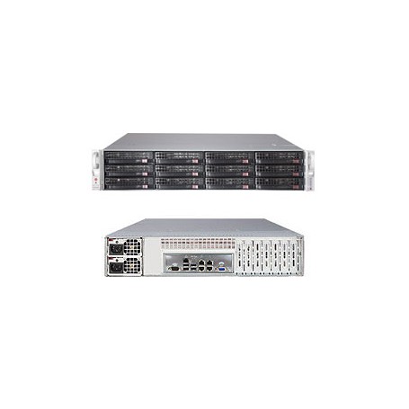Supermicro SuperServer 6027R-E1CR12L Intel® C602J LGA 2011 (Socket R) Armadio (2U) Nero (SSG-6027R-E1CR12L)