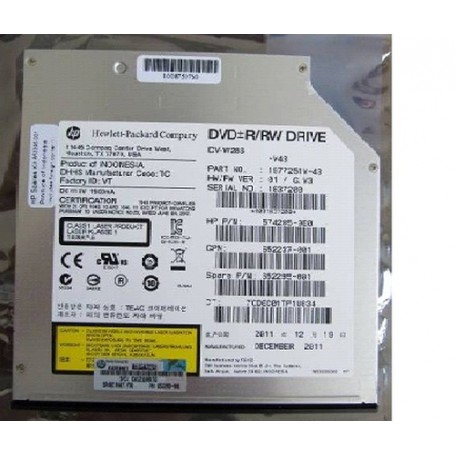 Hewlett Packard Enterprise 652295-001 lettore di disco ottico Interno Nero (652295-001)