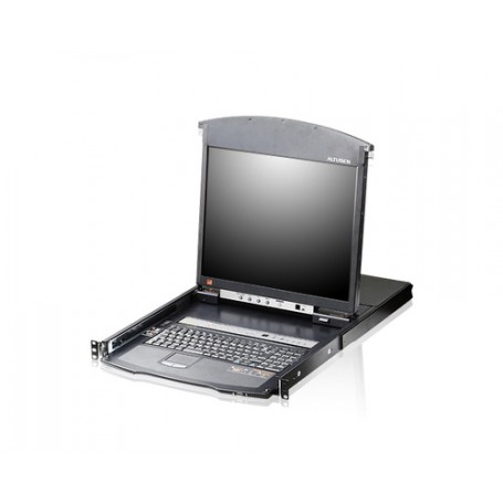 ATEN KL1508AIM-AX-XG console a rack 43,2 cm (17") 1280 x 1024 Pixel Metallo Nero 1U (KL1508AiM-AX-XG)