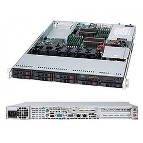 Supermicro SuperServer 1026T-UF Intel® 5520 Socket B (LGA 1366) Rack (1U) Nero (SYS-1026T-UF)