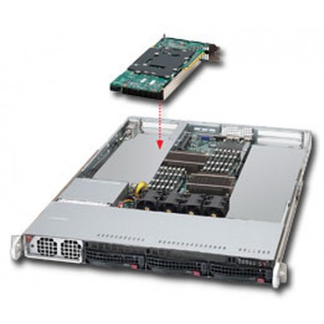 Supermicro SYS-6016T-GIBXF sistema barebone per server Intel® 5520 Socket B (LGA 1366) Rack (1U) Nero (SYS-6016T-GiBXF)