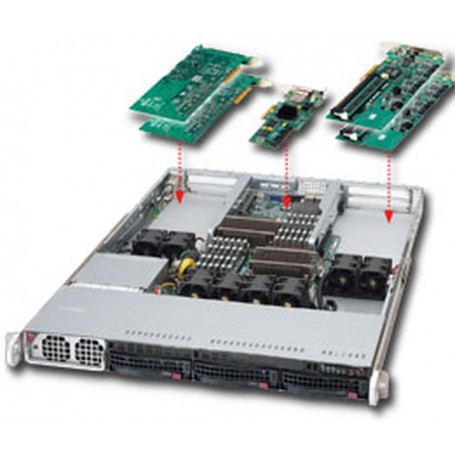 Supermicro Superserver 6016XT-TF Intel® 5520 Rack (1U) Nero, Argento (SYS-6016XT-TF)