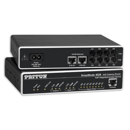 Patton SN4528 gateway/controller 10, 100 Mbit/s (SN4528/4JS4JO/EUI)