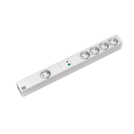 Bachmann 333.407 unità di distribuzione dell'energia (PDU) 5 presa(e) AC 1U Grigio, Argento (333.407)