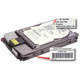Hewlett Packard Enterprise SP/CQ HDD 9.1 GB U2WSCSI Proliant 6400R 1" 9,1 GB Ultra 2 SCSI (349531-001)
