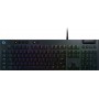 Logitech G G815 LIGHTSYNC RGB Mechanical Gaming Keyboard – GL Clicky tastiera USB AZERTY Francese Carbonio (920-009089)