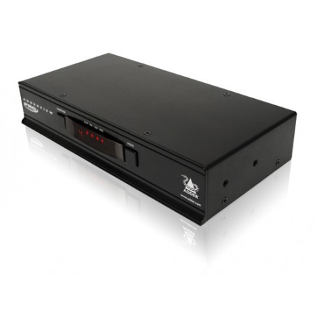 ADDER ADDERView 4 PRO VGA switch per keyboard-video-mouse (kvm) Montaggio rack Nero (AV4PRO-VGA-EURO)