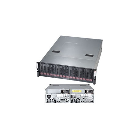 Supermicro SuperStorage 6038R-DE2CR16L Intel® C612 LGA 2011 (Socket R) Armadio (3U) Nero (SSG-6038R-DE2CR16L)