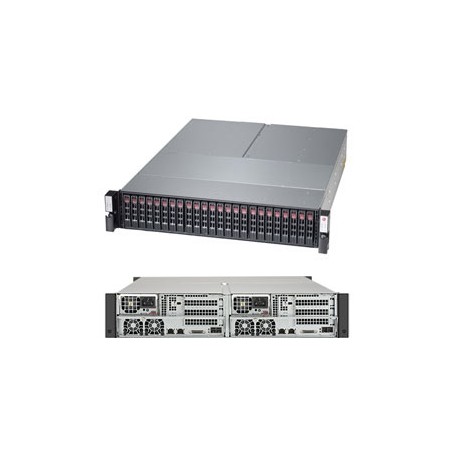 Supermicro SuperStorage 2028R-DE2CR24L Intel® C612 LGA 2011 (Socket R) Armadio (2U) Nero (SSG-2028R-DE2CR24L)