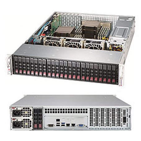 Supermicro 2028R-ACR24H Intel® C612 LGA 2011 (Socket R) Armadio (2U) Nero (SSG-2028R-ACR24H)