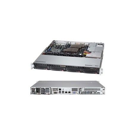 Supermicro 6017R-M7UF Intel® C602J LGA 2011 (Socket R) Rack (1U) Nero, Grigio (SYS-6017R-M7UF)