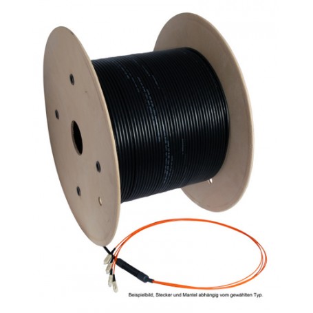 EFB Elektronik O8221.1 cavo a fibre ottiche 1 m ST OM2 Nero (O8221.1)