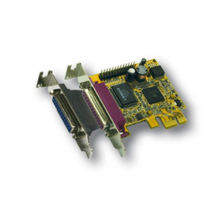 EXSYS LowProfile 2P PCI-Express Parallel card, EPP/ECP scheda di interfaccia e adattatore (EX-44212)