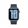 Apple MXPE2ZM/A accessorio indossabile intelligente Band Blu Pelle (MXPE2ZM/A)