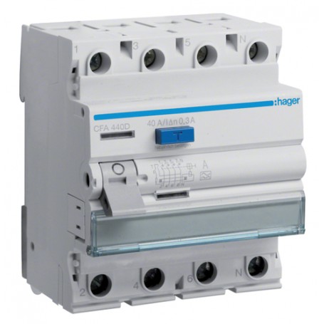 Hager CFA440D interruttore automatico 4 (CFA440D)
