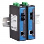 Moxa IMC-21A-S-SC-T convertitore multimediale di rete 100 Mbit/s 1310 nm Modalità singola Nero, Blu (IMC-21A-S-SC-T)