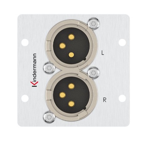 Kindermann 7444000578 presa energia XLR Alluminio (7444000578)