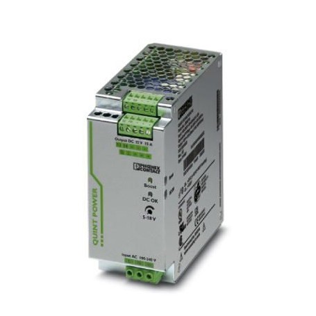 Phoenix Contact QUINT-PS/1AC/12DC/15 alimentatore per computer 180 W Verde, Grigio (2866718)