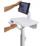 Ergotron StyleView Tablet Cart, SV10 Alluminio, Bianco Carrello multimediale (SV10-1400-0)
