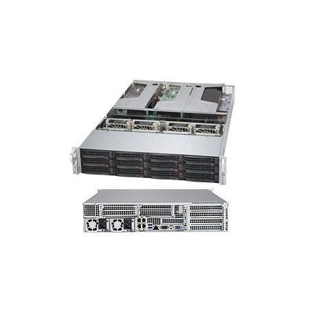 Supermicro 6028UX-TR4 Intel® C612 LGA 2011 (Socket R) Armadio (2U) Nero, Grigio (SYS-6028UX-TR4)
