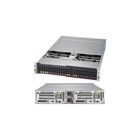 Supermicro SYS-2029BT-DNC0R sistema barebone per server Intel® C621 LGA 3647 (Socket P) Armadio (2U) Nero (SYS-2029BT-DNC0R)