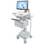 Ergotron SV44-1262-C carrello e supporto multimediale Alluminio, Grigio, Bianco Pannello piatto Carrello multimedi (SV44-1262-C)