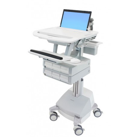 Ergotron SV44-1161-C carrello e supporto multimediale Alluminio, Grigio, Bianco Computer portatile Carrello multim (SV44-1161-C)