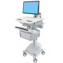Ergotron SV44-12B1-C carrello e supporto multimediale Alluminio, Grigio, Bianco Pannello piatto Carrello multimedi (SV44-12B1-C)