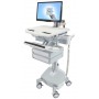 Ergotron SV44-1222-C carrello e supporto multimediale Alluminio, Grigio, Bianco Pannello piatto Carrello multimedi (SV44-1222-C)