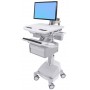 Ergotron SV44-12C1-C carrello e supporto multimediale Alluminio, Grigio, Bianco Pannello piatto Carrello multimedi (SV44-12C1-C)