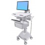 Ergotron SV44-12C2-C carrello e supporto multimediale Alluminio, Grigio, Bianco Pannello piatto Carrello multimedi (SV44-12C2-C)