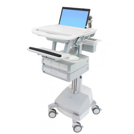 Ergotron SV44-1141-C carrello e supporto multimediale Alluminio, Grigio, Bianco Computer portatile Carrello multim (SV44-1141-C)