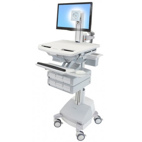 Ergotron SV44-1361-C carrello e supporto multimediale Alluminio, Grigio, Bianco Pannello piatto Carrello multimedi (SV44-1361-C)