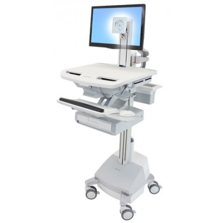 Ergotron SV44-1311-C carrello e supporto multimediale Alluminio, Grigio, Bianco Pannello piatto Carrello multimedi (SV44-1311-C)