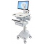 Ergotron SV44-1311-C carrello e supporto multimediale Alluminio, Grigio, Bianco Pannello piatto Carrello multimedi (SV44-1311-C)
