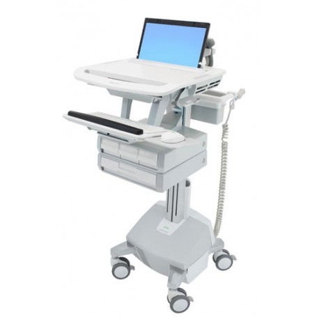 Ergotron SV44-1142-C carrello e supporto multimediale Alluminio, Grigio, Bianco Computer portatile Carrello multim (SV44-1142-C)