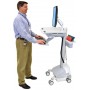 Ergotron SV42-6201-C carrello e supporto multimediale Alluminio, Grigio, Bianco Pannello piatto Carrello multimedi (SV42-6201-C)