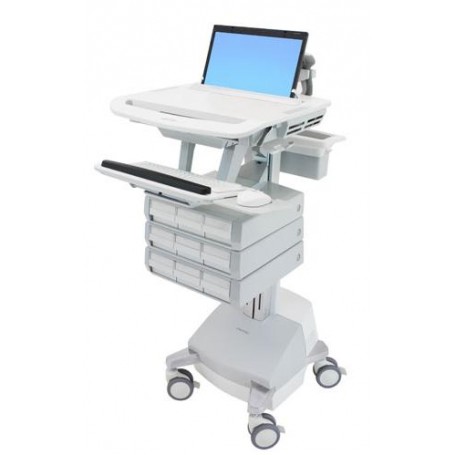 Ergotron SV44-1191-C carrello e supporto multimediale Alluminio, Grigio, Bianco Computer portatile Carrello multim (SV44-1191-C)