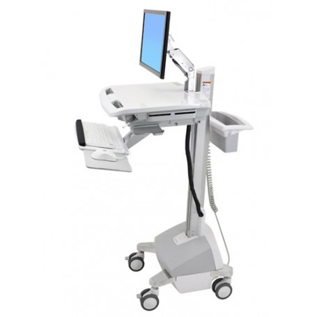 Ergotron SV42-6202-C carrello e supporto multimediale Alluminio, Grigio, Bianco Pannello piatto Carrello multimedi (SV42-6202-C)