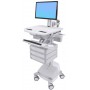 Ergotron SV44-1331-C carrello e supporto multimediale Alluminio, Grigio, Bianco Pannello piatto Carrello multimedi (SV44-1331-C)