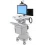 Ergotron SV44-57T1-C carrello e supporto multimediale Alluminio, Grigio, Bianco Pannello piatto Carrello multimedi (SV44-57T1-C)